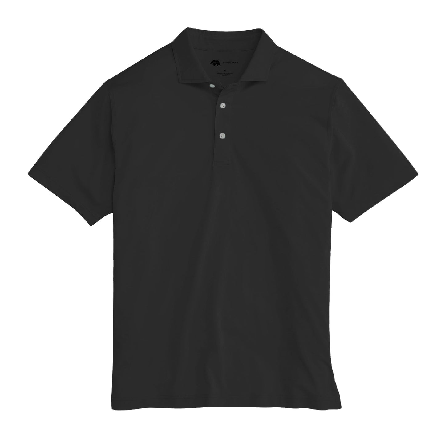 Solid  Performance Pique Polo - Black