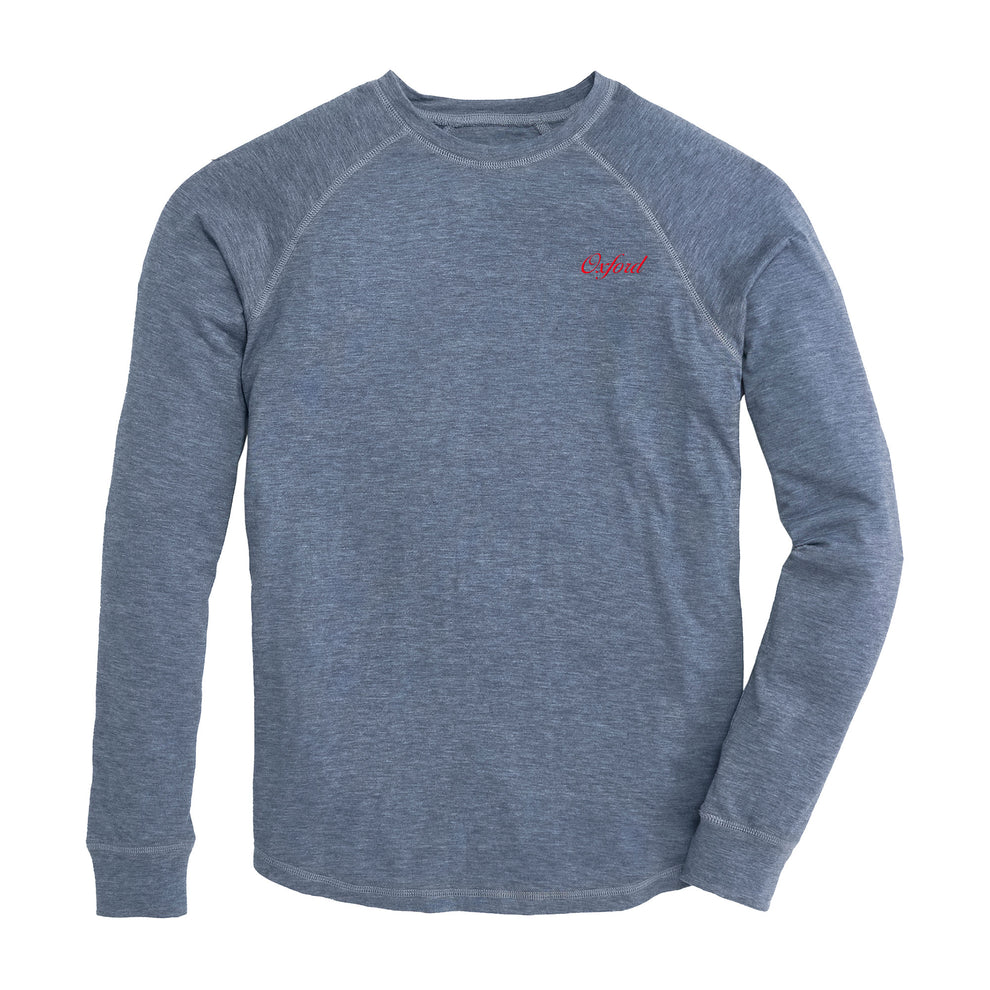 Oxford Town Script Performance Crewneck Vintage Indigo Onward Reserve