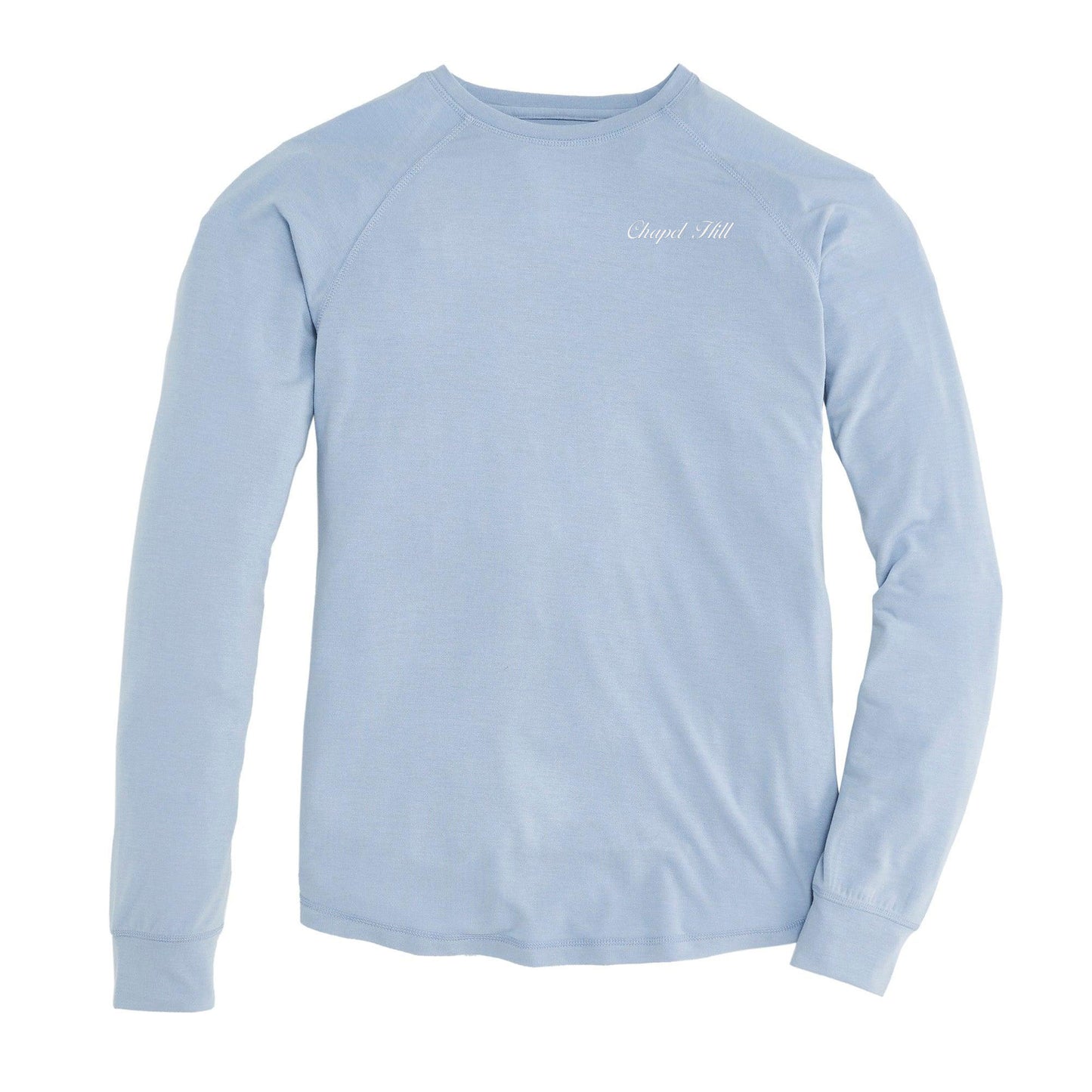 Chapel Hill Town Script Performance Crewneck - Dusty Blue