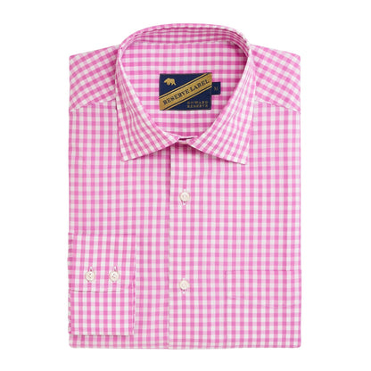 Magnolia Gingham Reserve Spread Collar - Magnolia