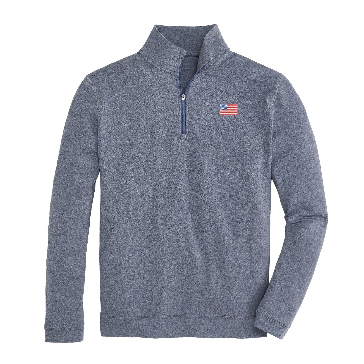 Classic Flag Flow 1/4 Zip Pullover - Dark Denim