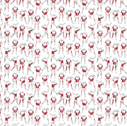 Georgia Hairy Dog Youth Printed Performance Polo - White
