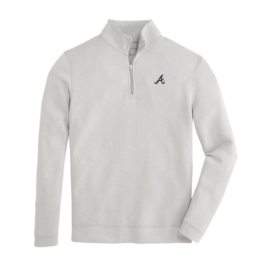 Braves Script A Yeager Performance 1/4 Zip - Black