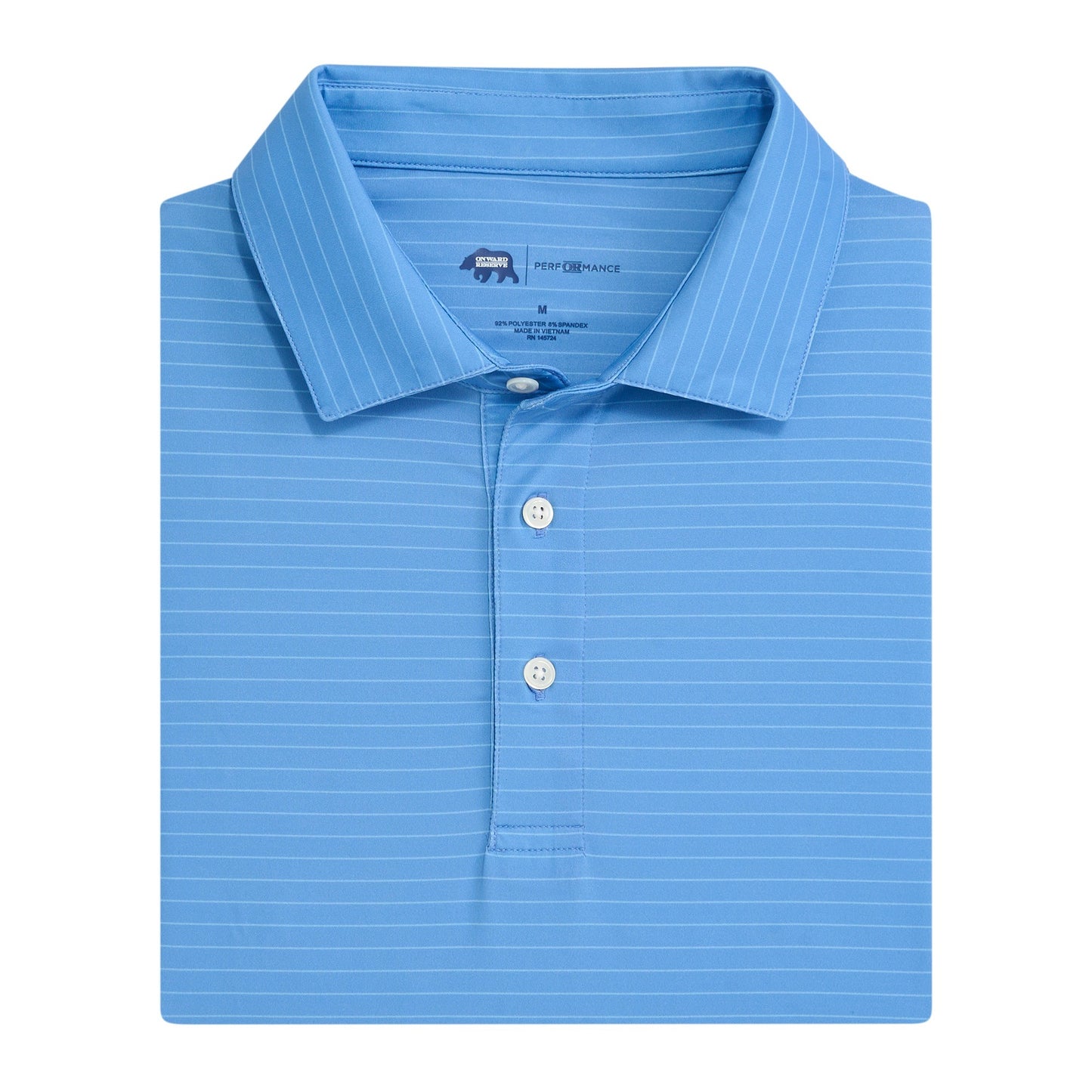 Atlantic Stripe Performance Polo - Skyride