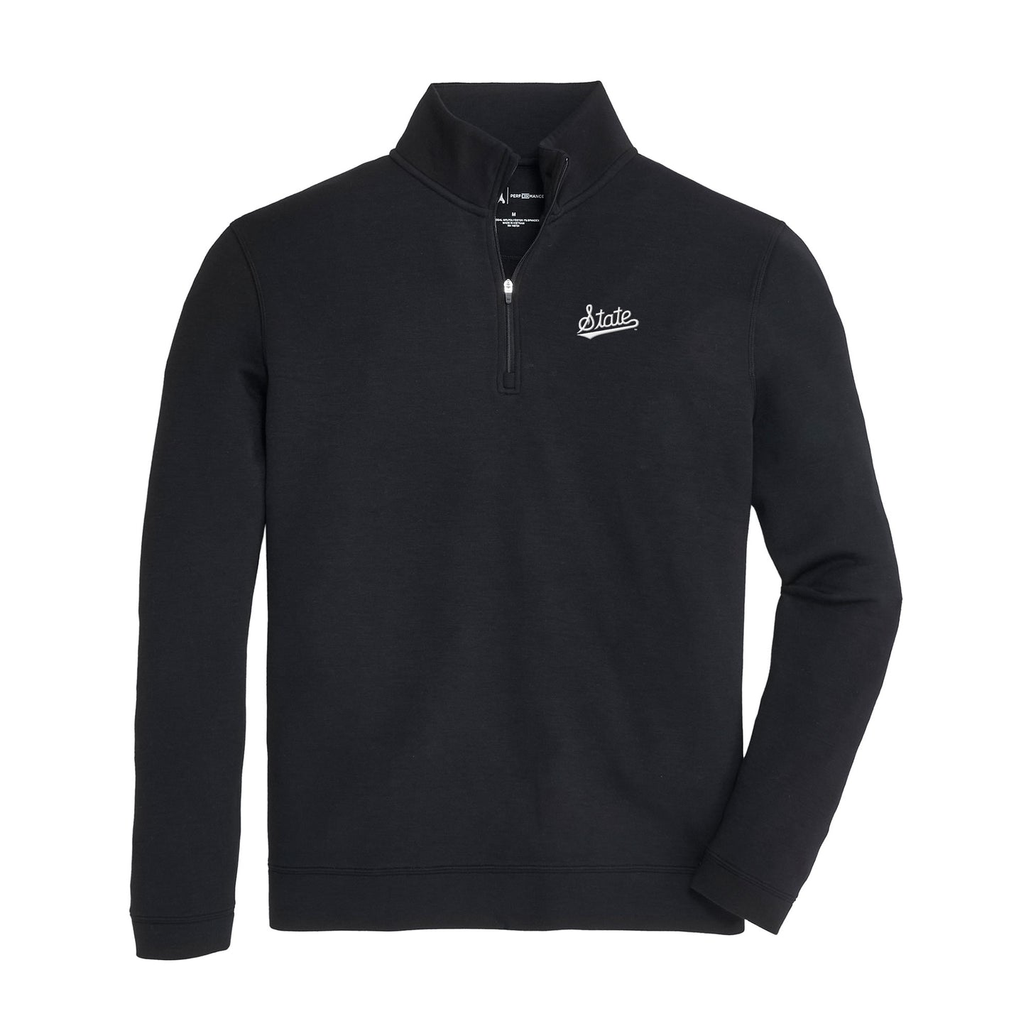 Mississippi State State Script Yeager Performance Pullover - Black