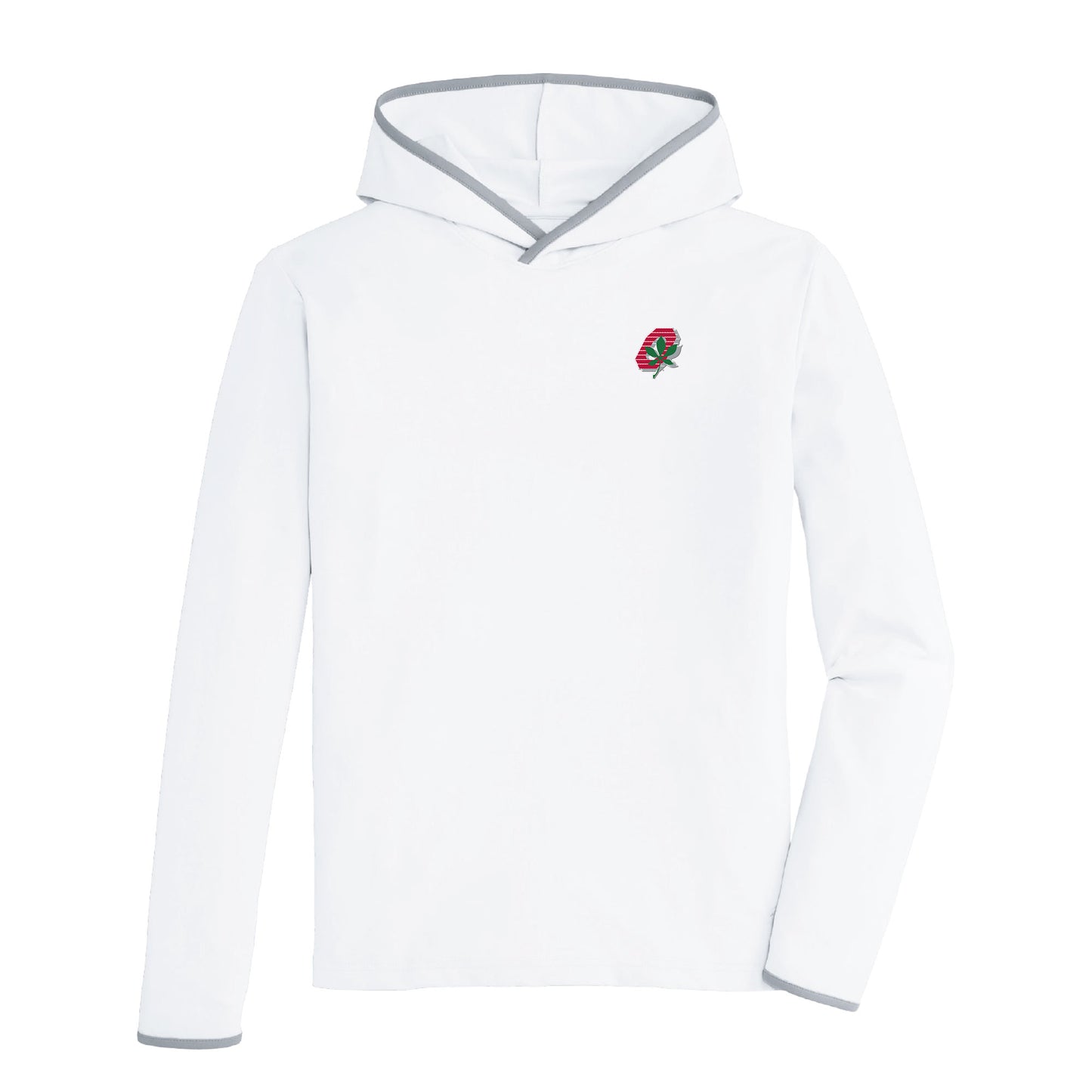Ohio State Vintage Action Block O Brendon Performance Hoodie - White