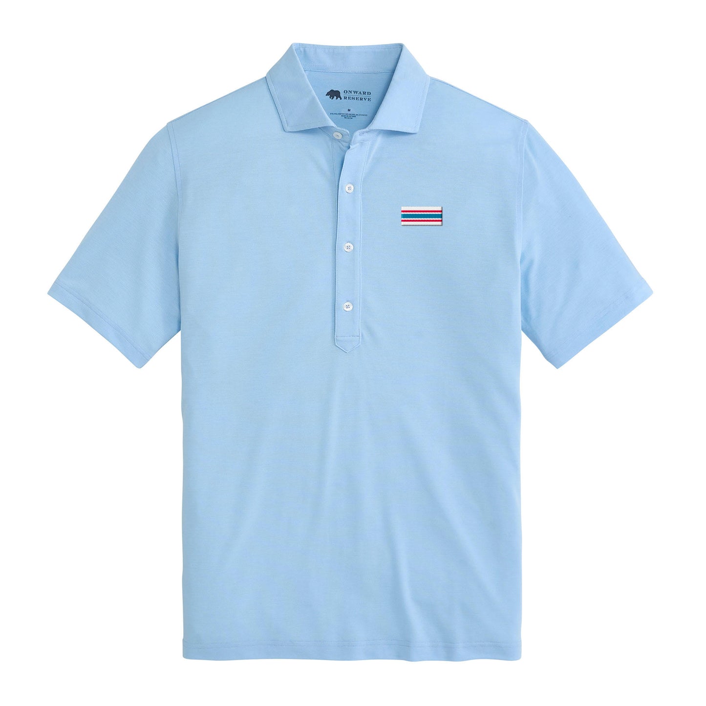 Ole Miss Helmet Stripe Links Polo - Dutch Canal