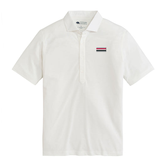 UGA Silver Britches Stripe Links Polo - White