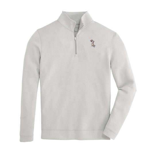 LSU Vintage Dunking Tiger Yeager Performance Pullover - Mirage Grey