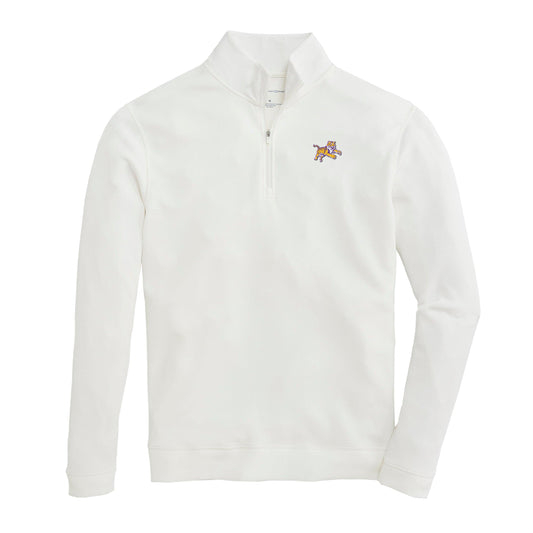 LSU Vintage Soaring Tiger Yeager Performance Pullover - White
