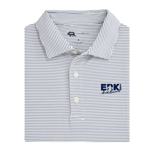 Georgia Southern Erk Russell Birdie Stripe Performance Polo - True Navy