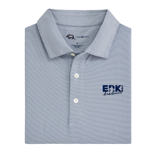 Georgia Southern Erk Russell Hairline Stripe Performance Polo - True Navy