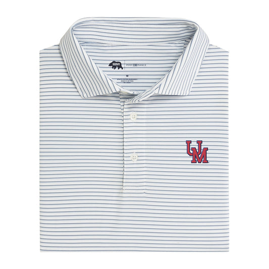 Ole Miss Vintage UM Scout Stripe Performance Polo - True Navy