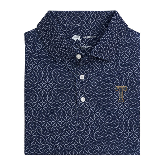 Georgia Tech Vintage Block T Gameday Printed Performance Polo - Naval Academy