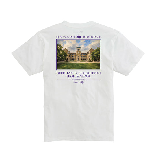 Broughton 'Sko Caps Tee - White