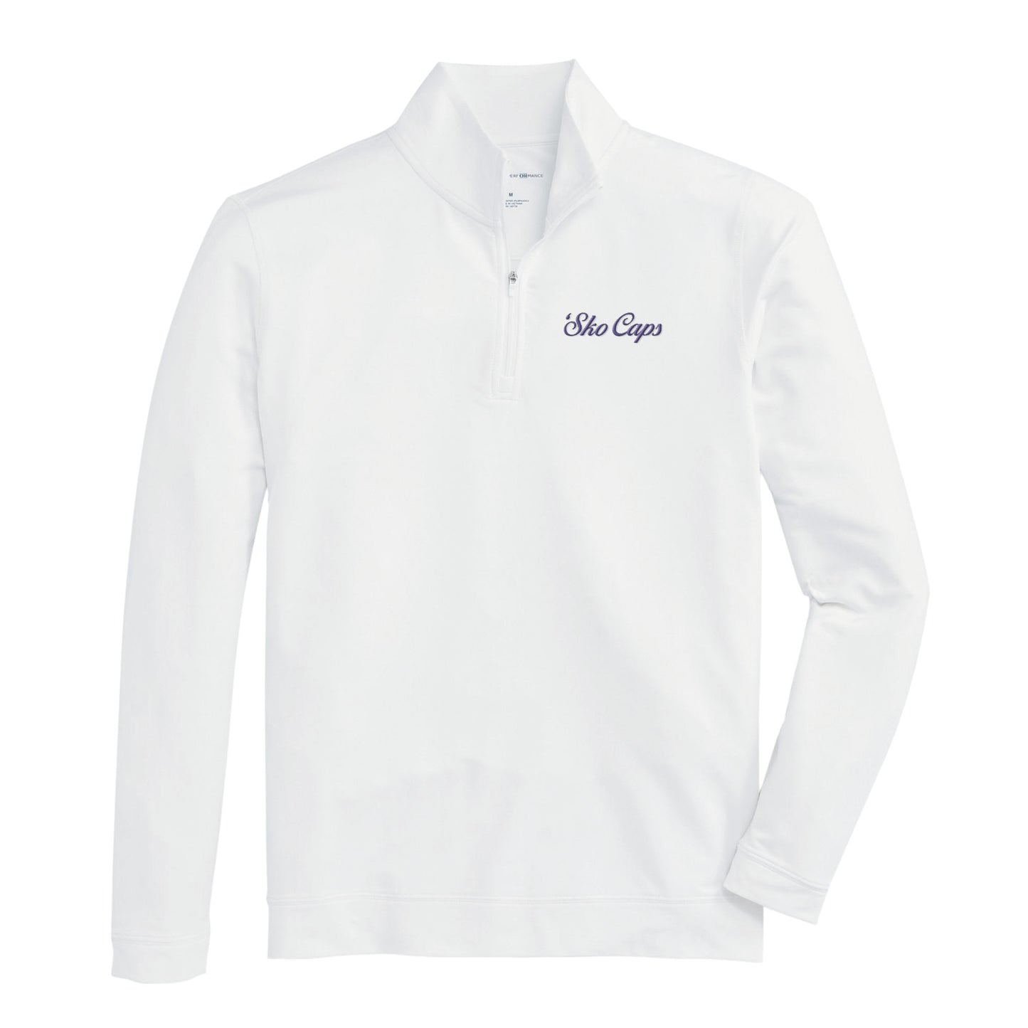 Broughton 'Sko Caps Flow Performance 1/4 Zip - White