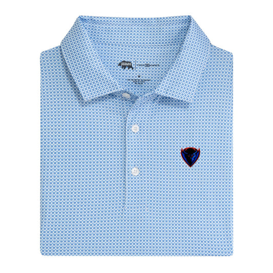 DePaul Primary League Printed Performance Polo - Sport Blue