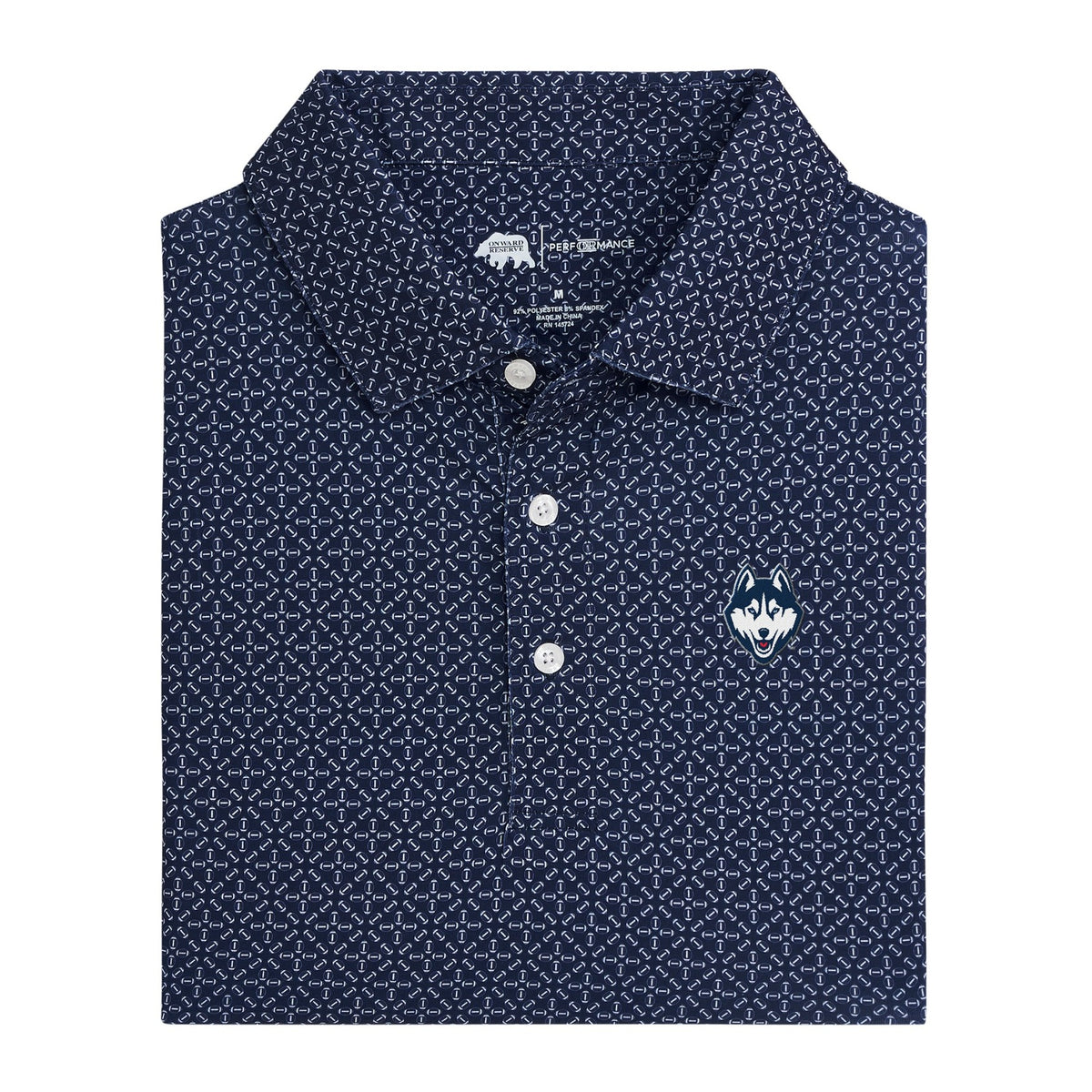 UConn Husky Gameday Printed Performance Polo - Naval Academy