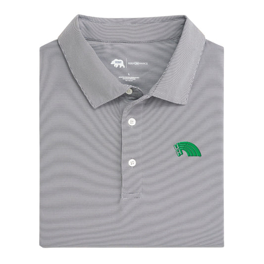 Hawai'i Vintage Rainbow Hairline Stripe Performance Polo - Nine Iron