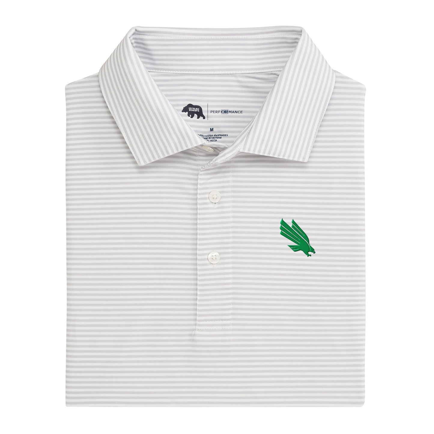 North Texas Diving Eagle Echo Stripe Performance Polo - Harbor Mist