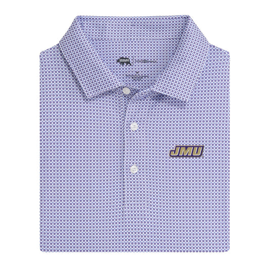 James Madison JMU League Printed Performance Polo - Daybreak
