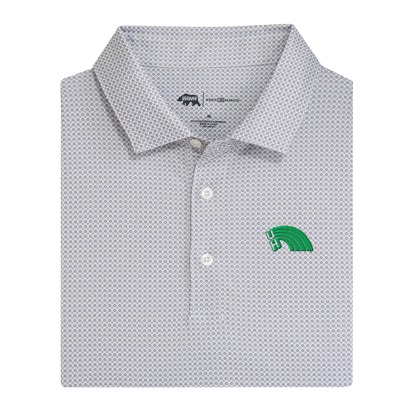 Hawai'i Vintage Rainbow League Printed Performance Polo - Nine Iron