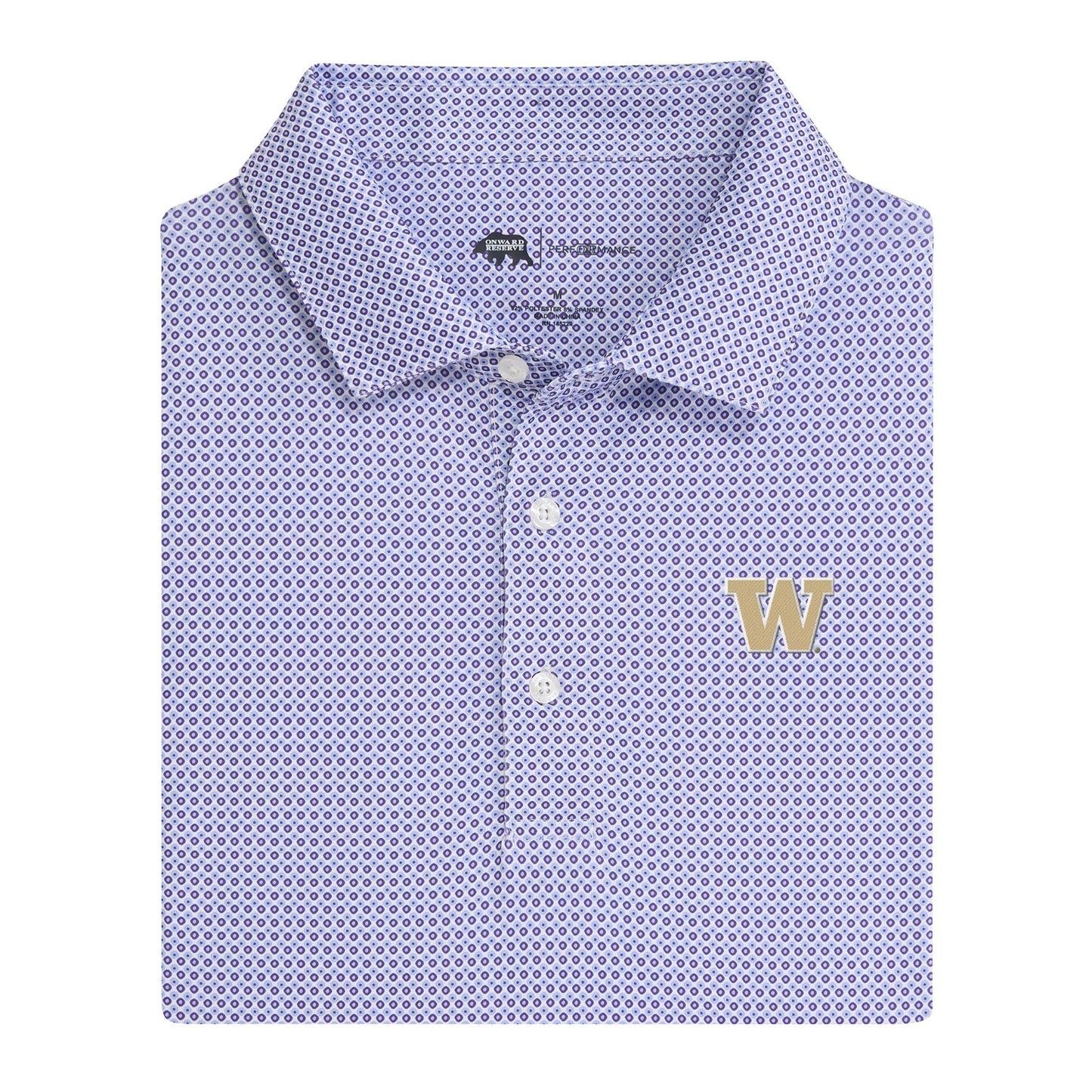 Washington Block W League Printed Performance Polo - Daybreak