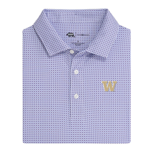 Washington Block W League Printed Performance Polo - Daybreak