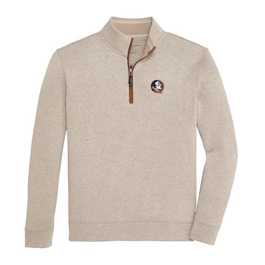 Florida State Seminole Head Frost Fleece Pullover - Frosted Almond