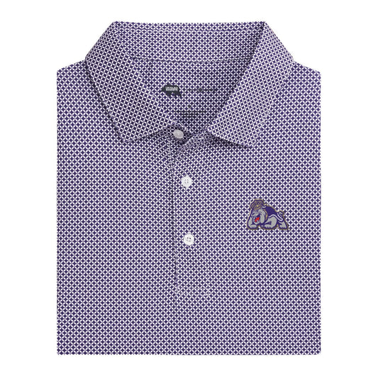 James Madison Secondary Scope Printed Performance Polo - Purple