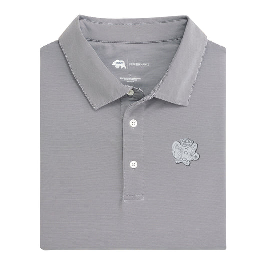 Alabama Big Al Audible Hairline Stripe Performance Polo - Nine Iron