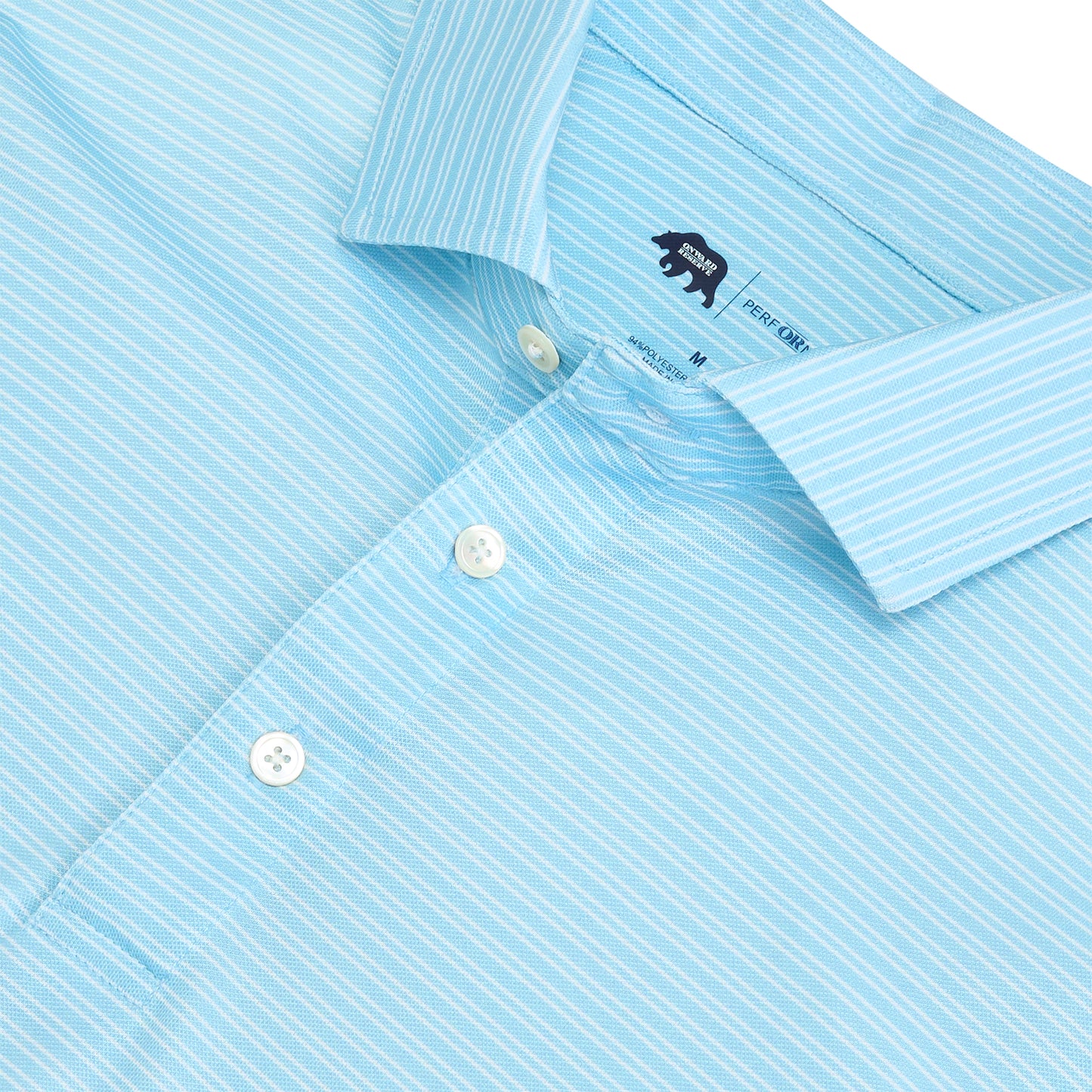 Pairing Stripe Performance Pique Polo - Dutch Canal