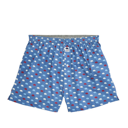 Bear Logo Performance Boxer - Ensign Blue