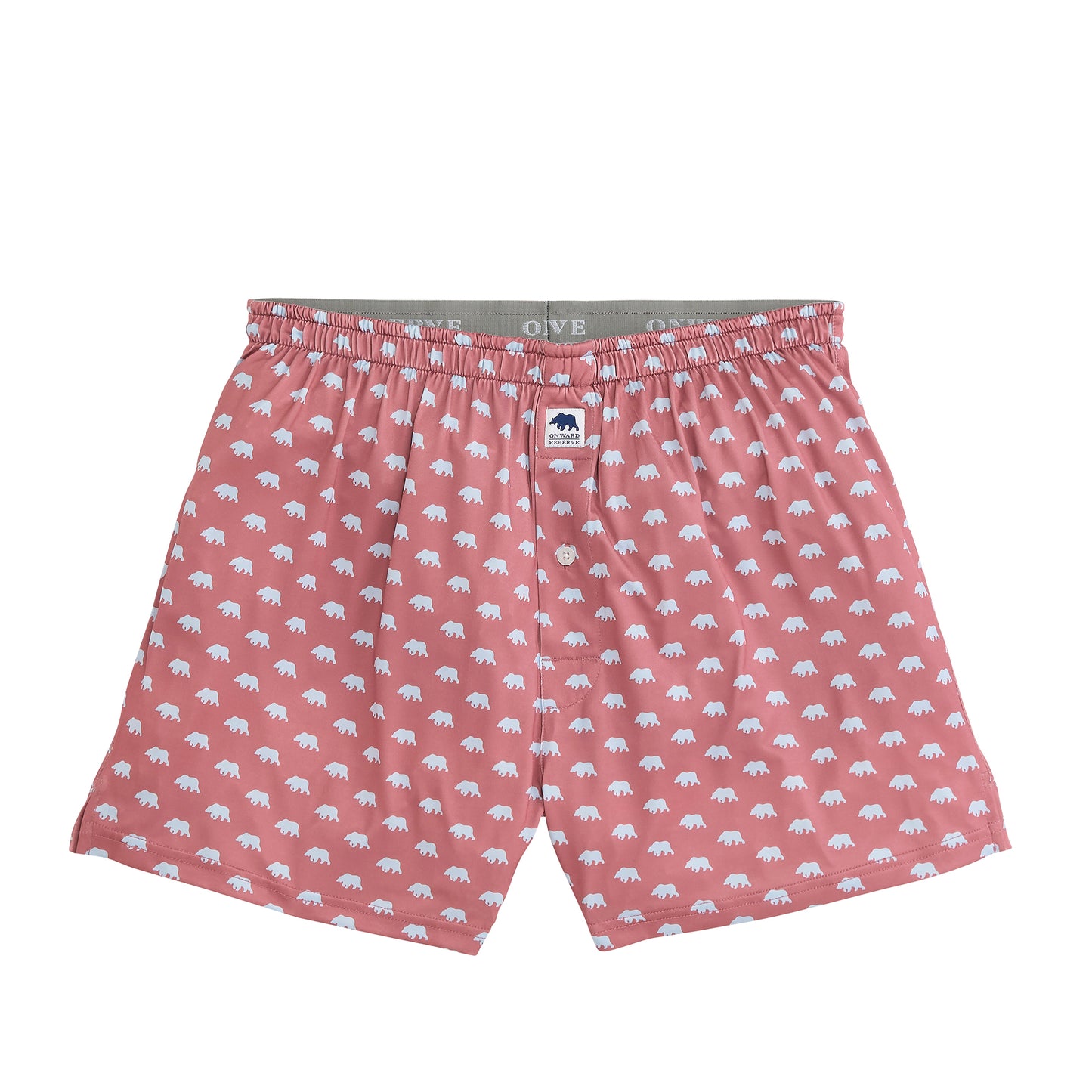 Bear Logo Performance Boxer - Withered Rose