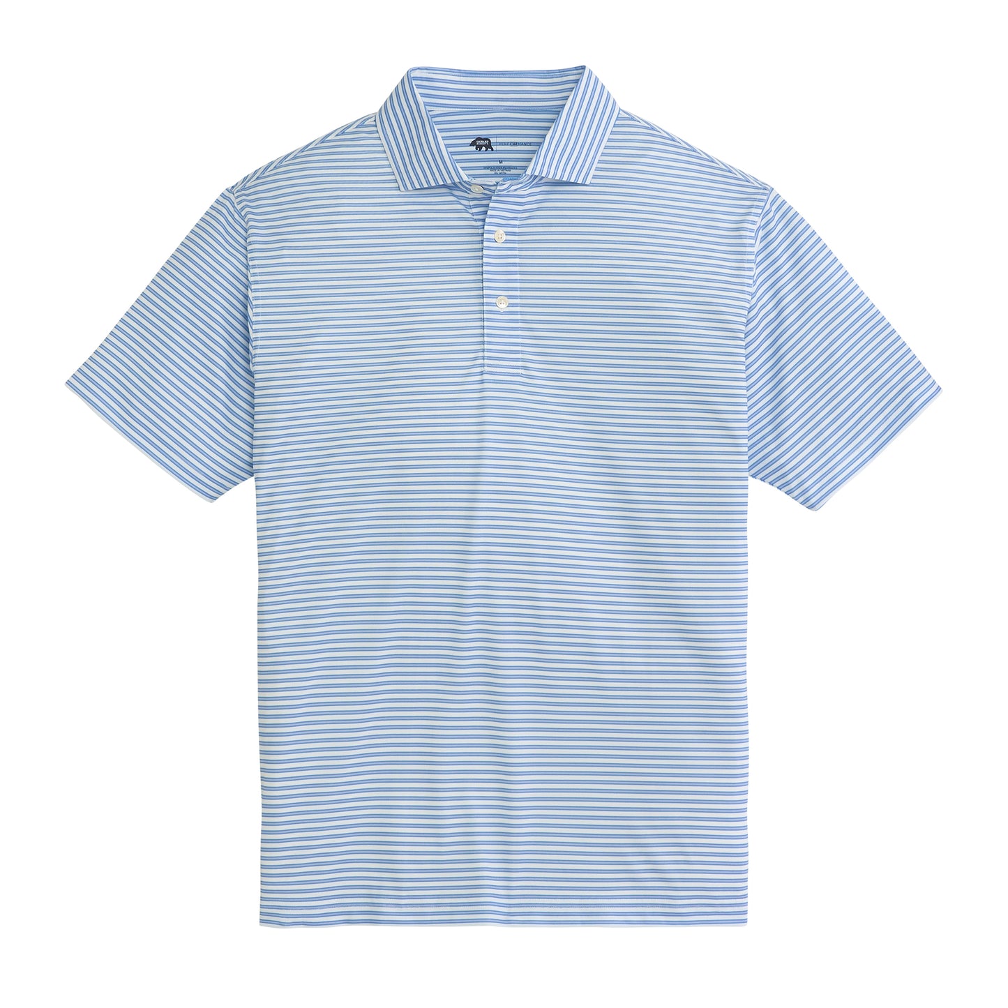 Guide Stripe Performance Pique Polo - Iris