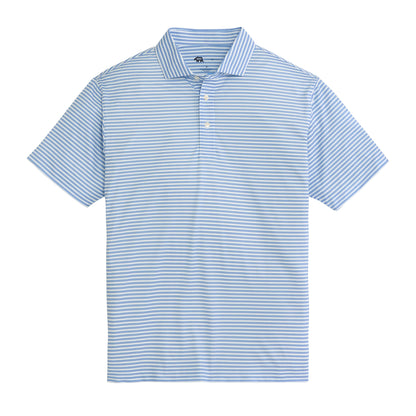 Guide Stripe Performance Pique Polo - Iris