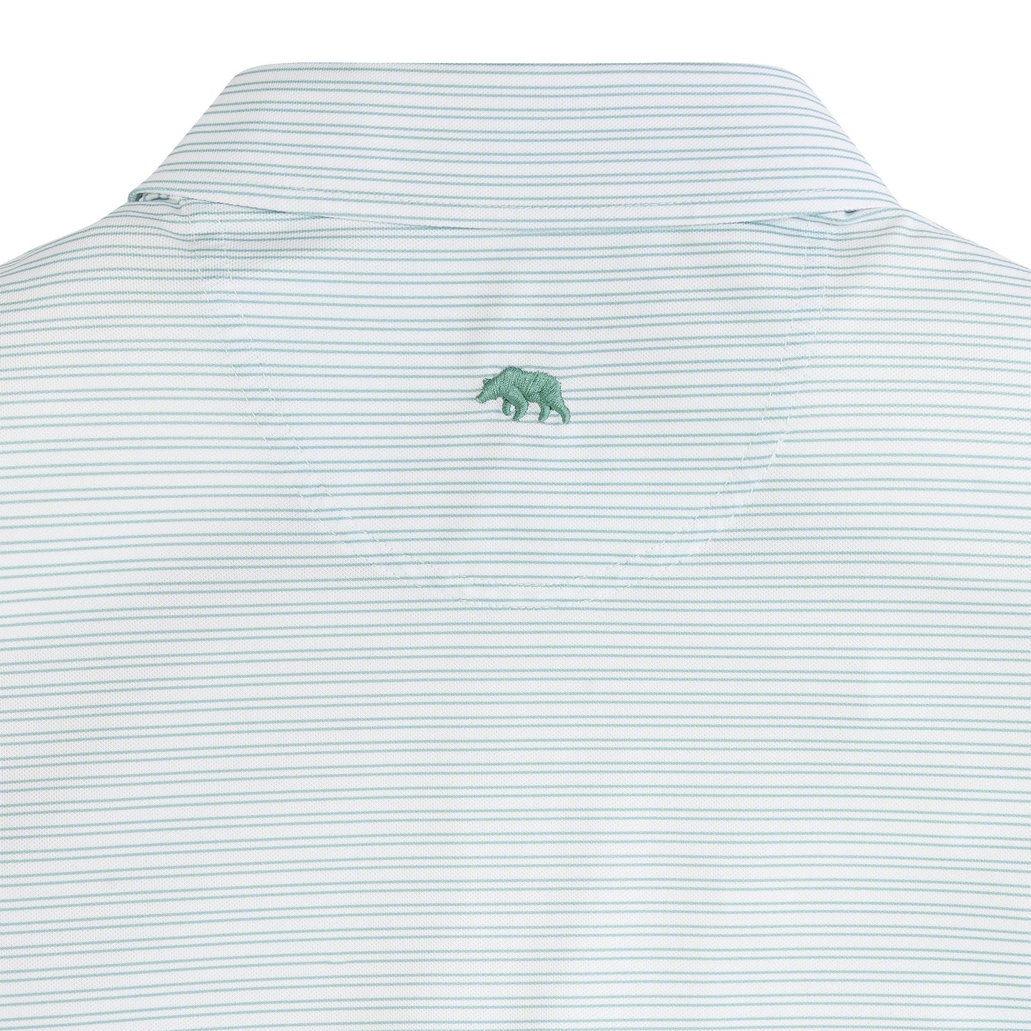 Pairing Stripe Performance Pique Polo - Aquifer