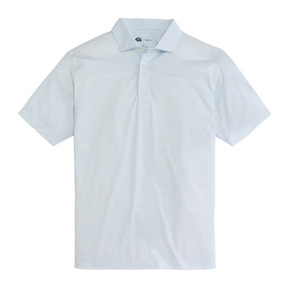 Tour Stripe Performance Pique Polo - Azurine