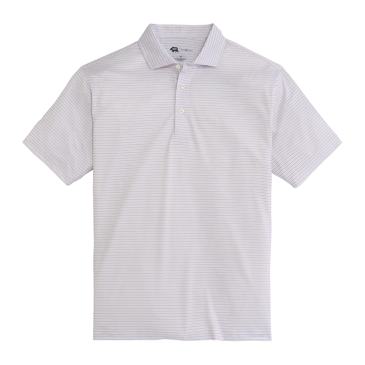 Tour Stripe Performance Pique Polo - Ensign Blue