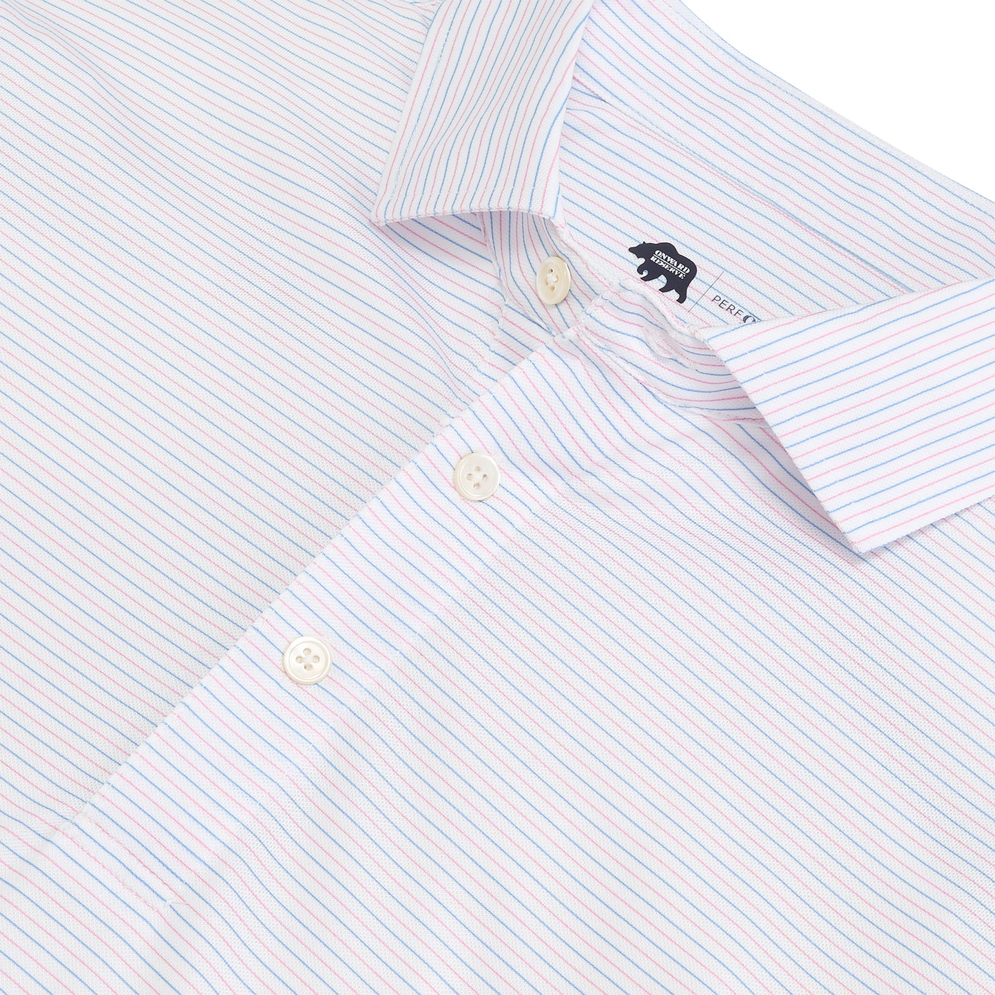 Tour Stripe Performance Pique Polo - Orchid