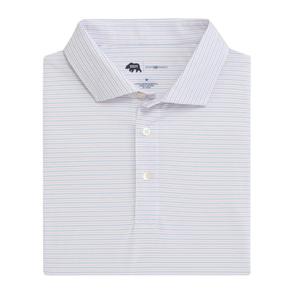 Tour Stripe Performance Pique Polo - Orchid