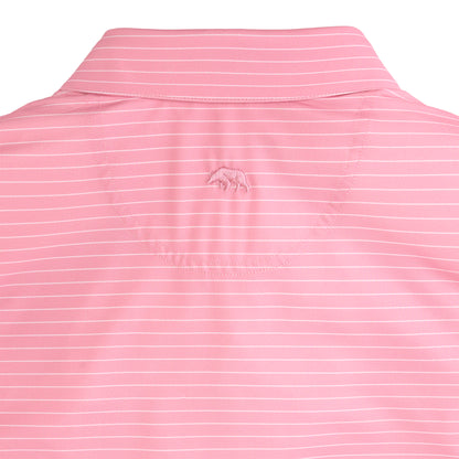 Atlantic Stripe Performance Polo - Orchid