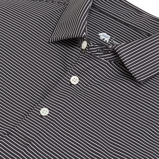 Birdie Stripe Performance Polo - Black/White
