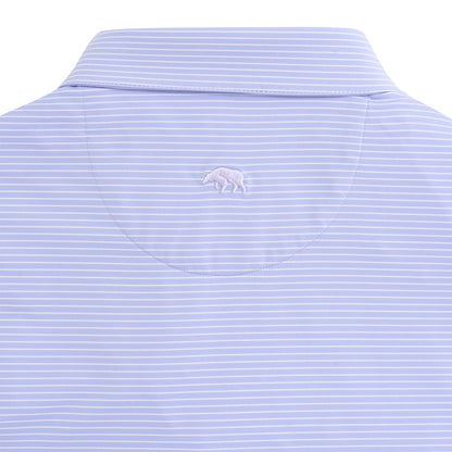Birdie Stripe Performance Polo - Heron