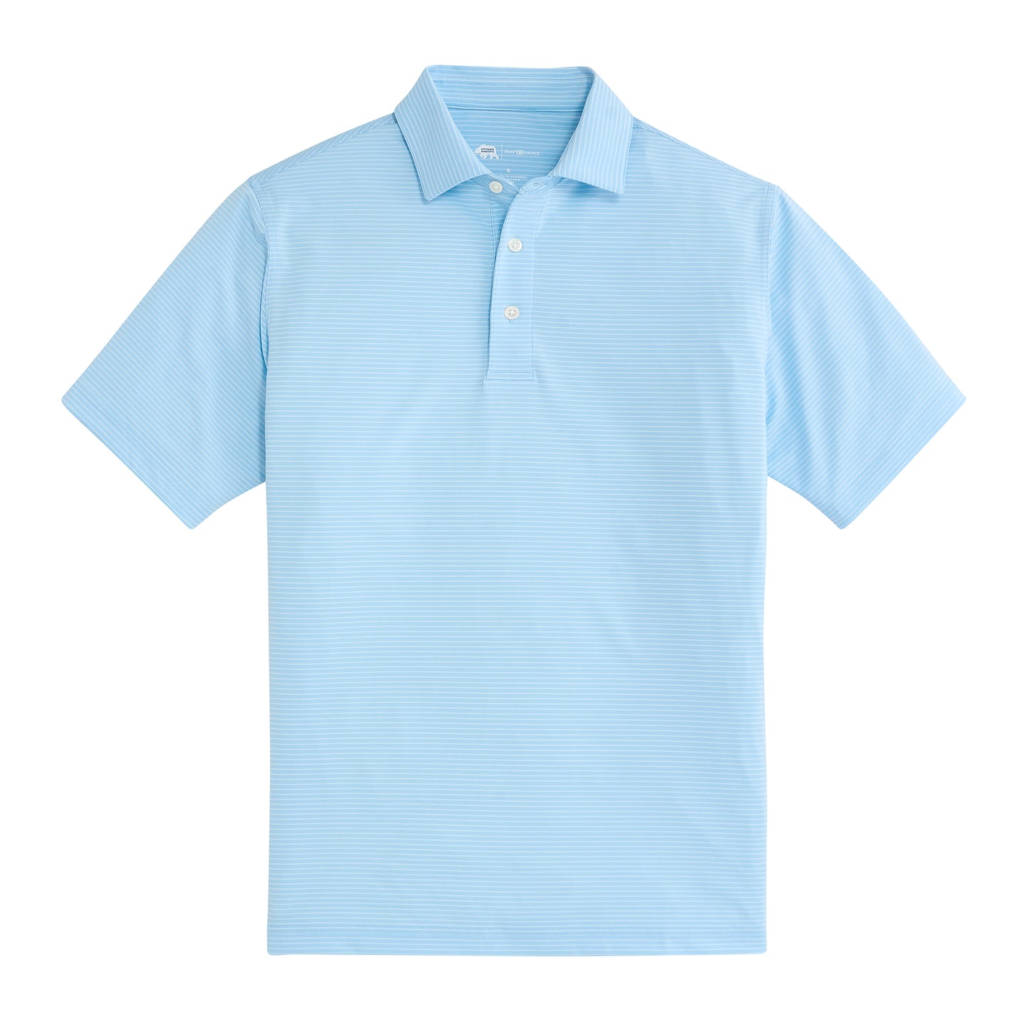 Birdie Stripe Performance Polo - Sky