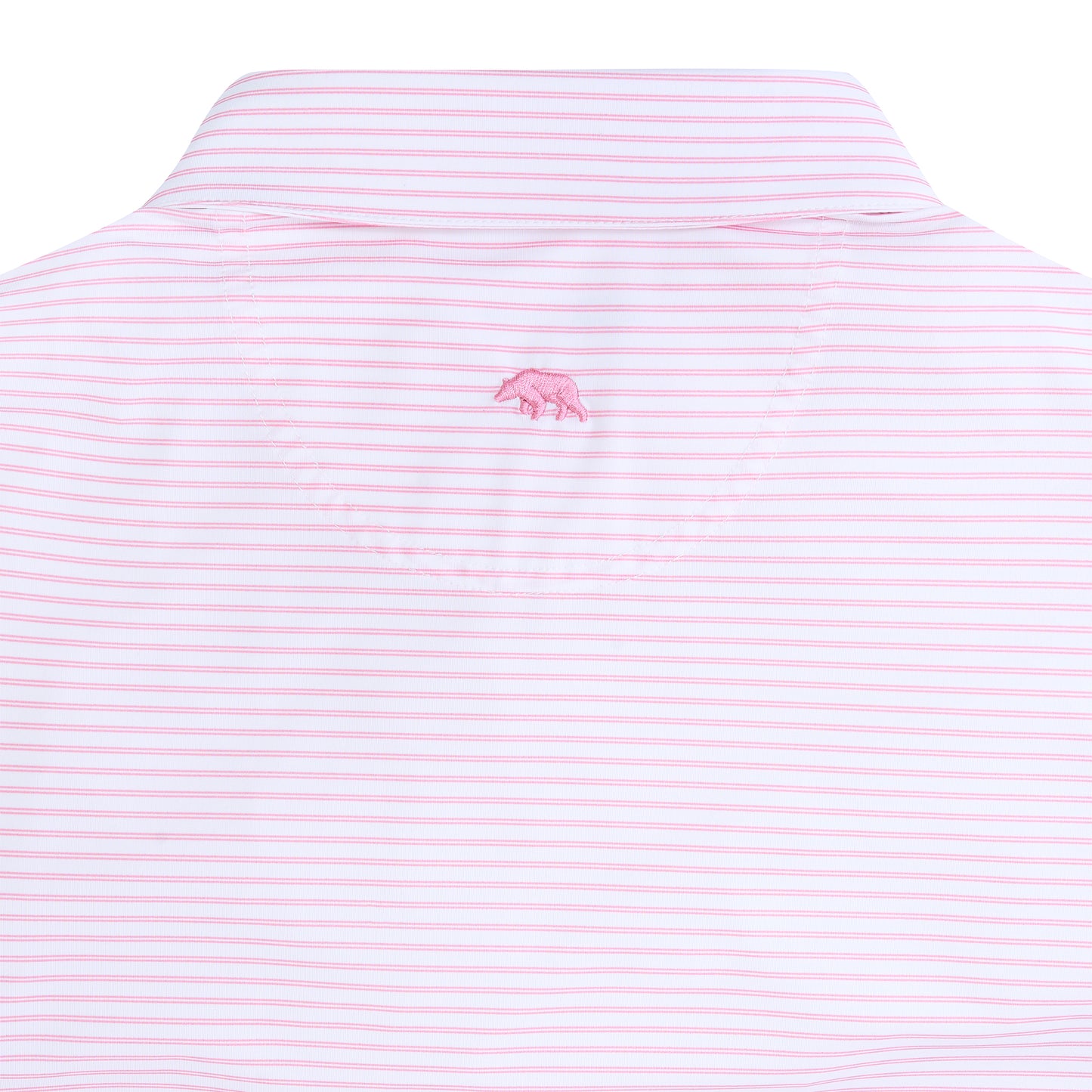 Wake Stripe Performance Polo - Sea Pink