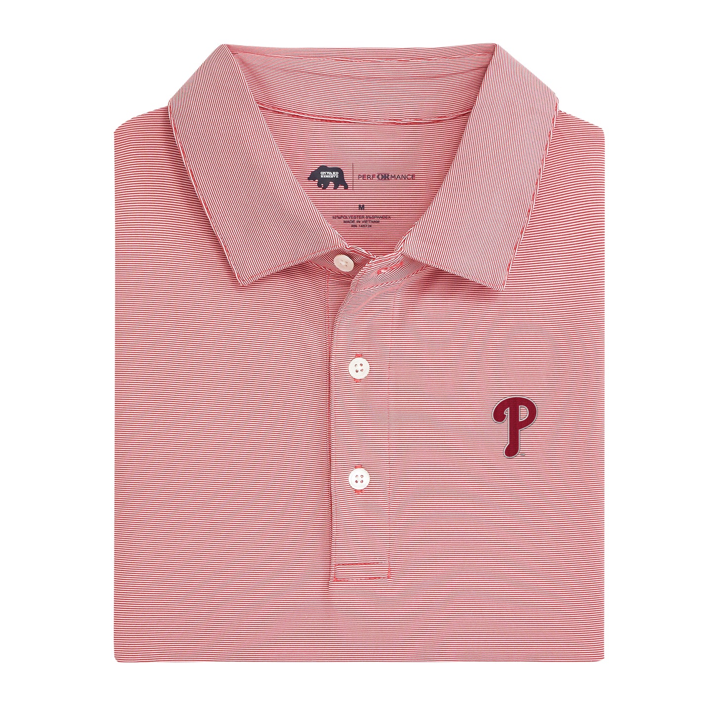 Philadelphia Phillies Hairline Stripe Performance Polo