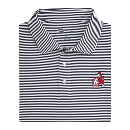 UGA G Dog Echo Stripe Performance Polo - Black