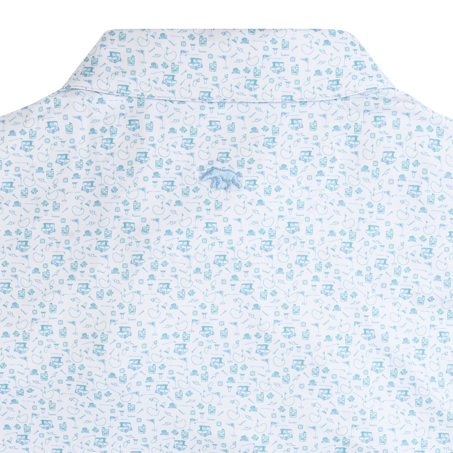 19th Hole Printed Performance Polo - Breeze