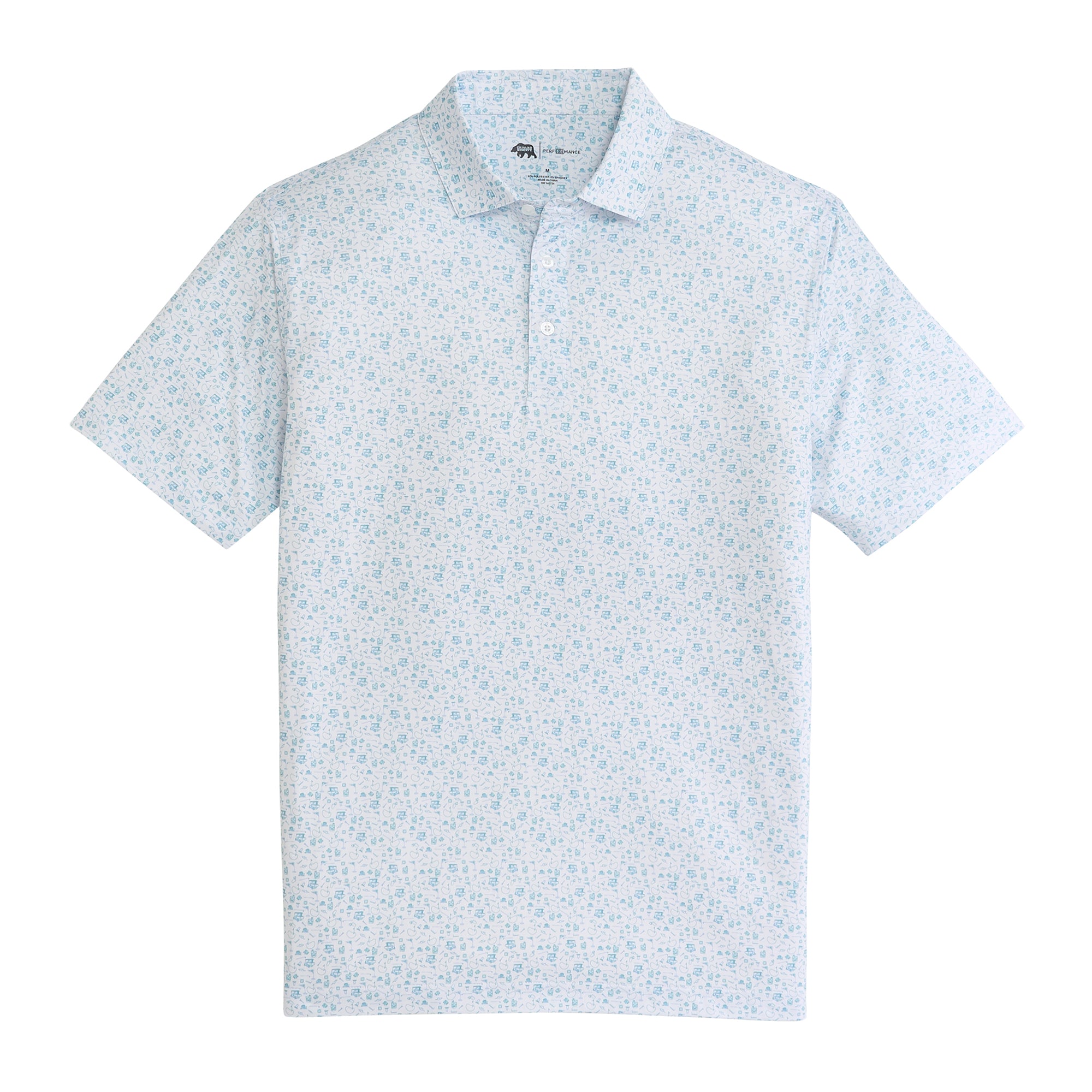 19th Hole Printed Performance Polo - Breeze – Onward Reserve